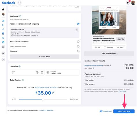 how much to boost a post on facebook uk