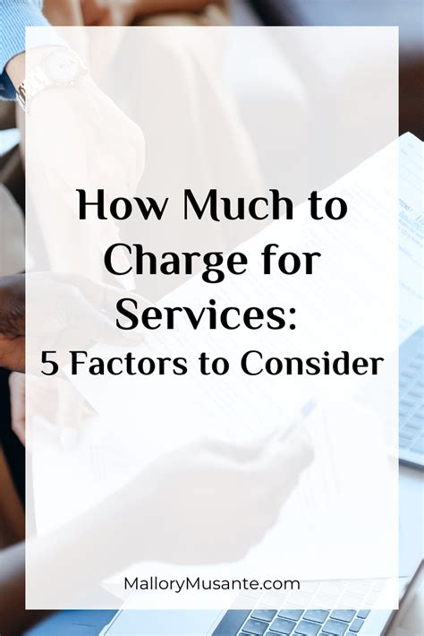 how much to charge for services