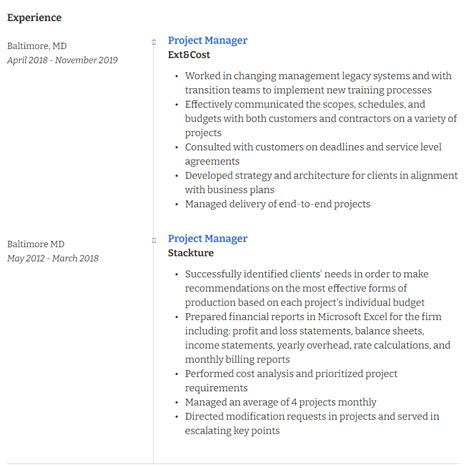 how much work experience to include on cv
