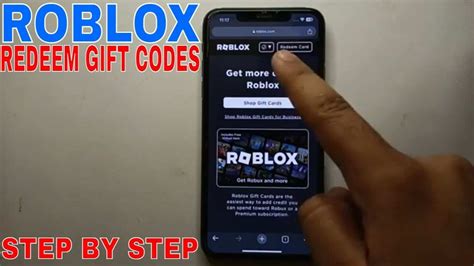 how redeem codes on roblox mobile
