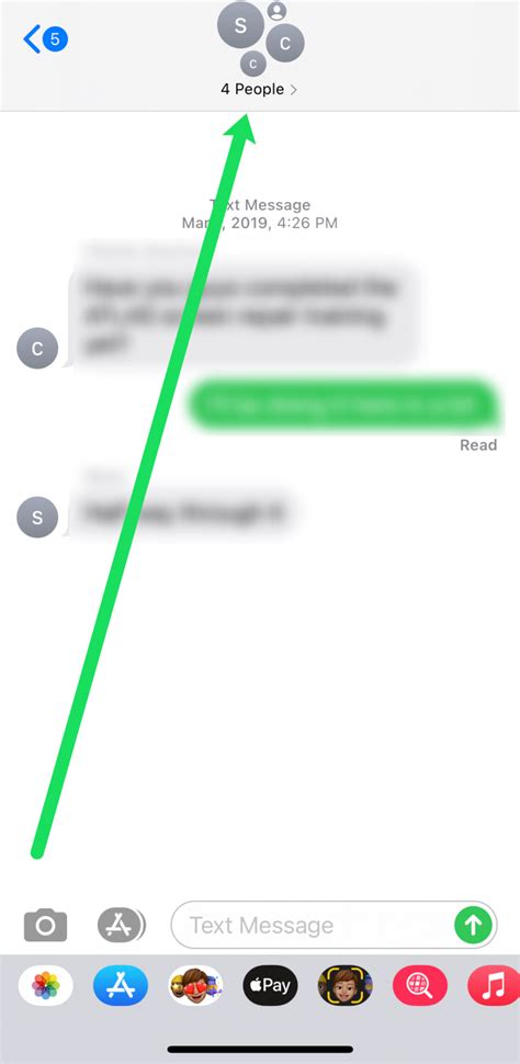 how remove someone from group text iphone