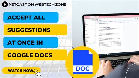 how to accept suggestions in google docs