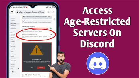 how to access age restricted content on discord ios
