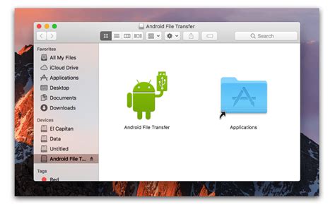 how to access android files on macbook