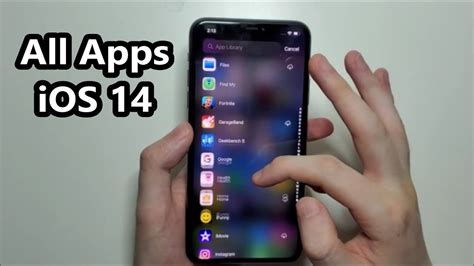 how to access apps on iphone 11