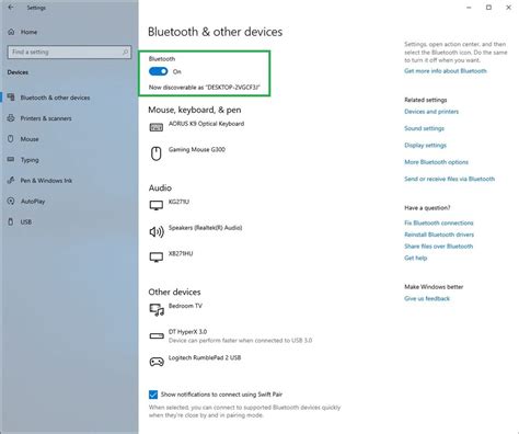 how to access bluetooth on windows 10