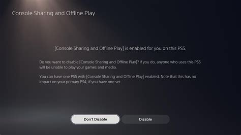 how to access console sharing on ps4