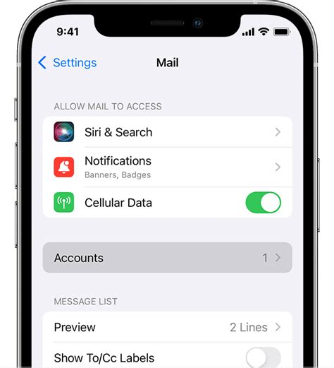 how to access email on iphone 12