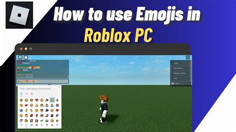 how to access emojis on roblox pc