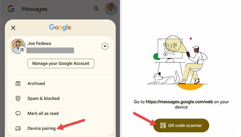 how to access messages by google