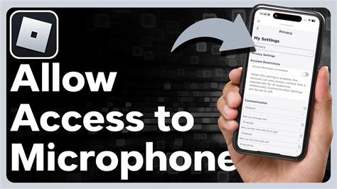 how to access mic on roblox mobile