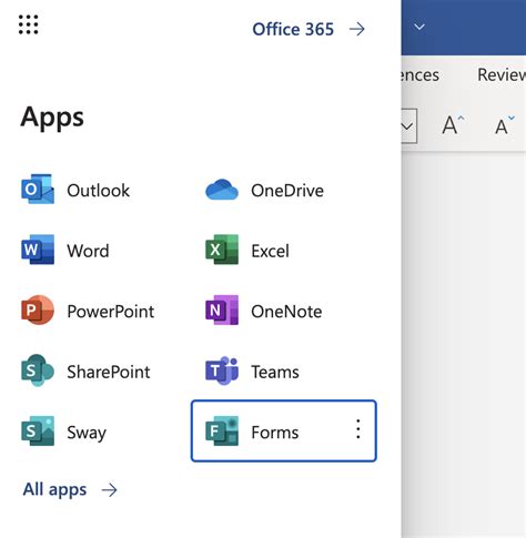 how to access microsoft forms on iphone