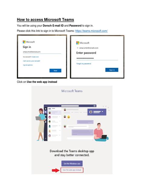 how to access microsoft teams on pc