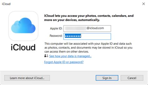 how to access my icloud data