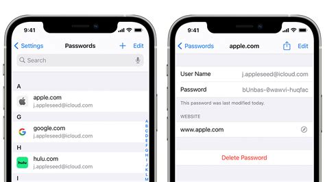 how to access passwords on iphone settings