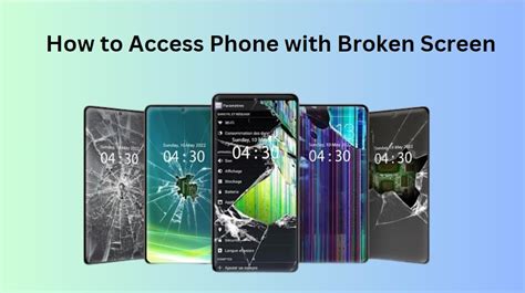 how to access phone with broken screen on mac