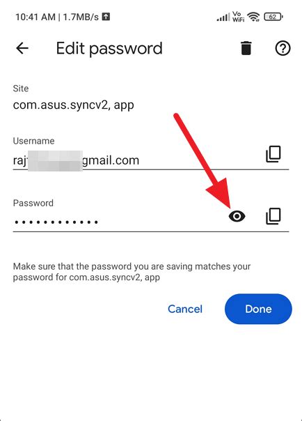 how to access saved passwords on android phone