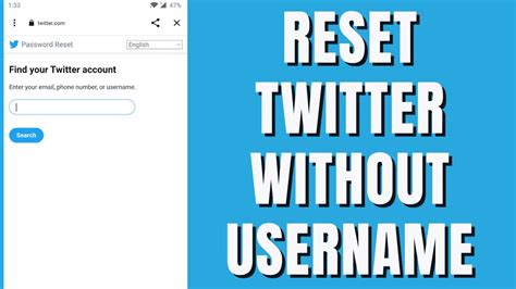 how to access twitter without username