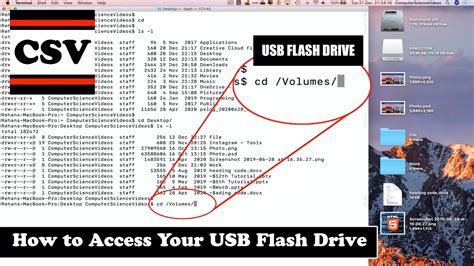how to access usb on mac