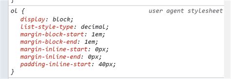 how to access user agent stylesheet