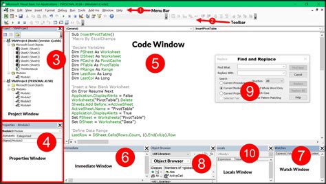how to access visual basic editor in excel