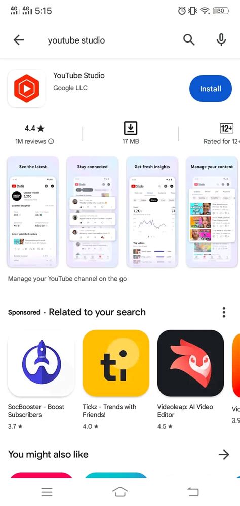 how to access youtube creator studio on mobile