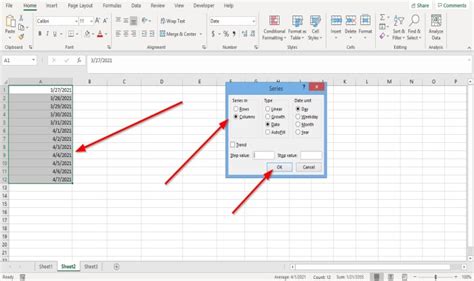 how to activate auto fill in excel
