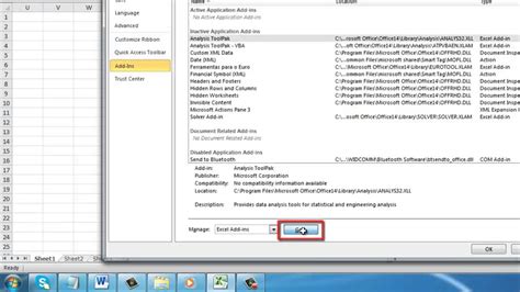 how to activate data analysis in excel mac