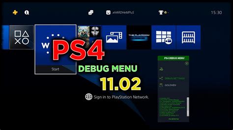 how to activate debug settings on ps4