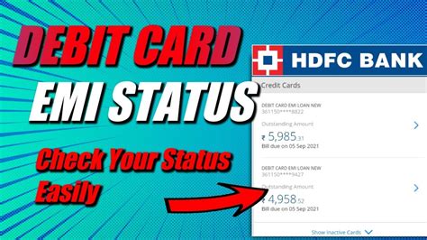 how to activate emi on debit card hdfc