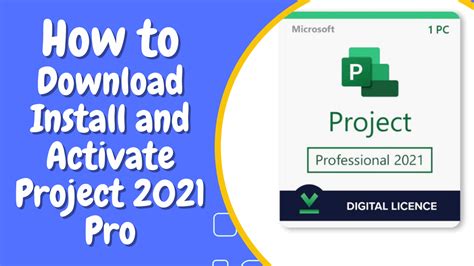 how to activate microsoft project 2021