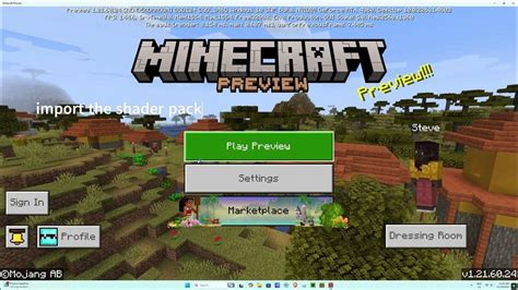 how to activate shaders in minecraft bedrock preview
