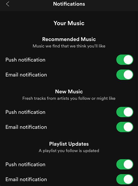 how to activate spotify notifications