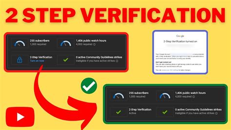 how to activate two step verification on youtube