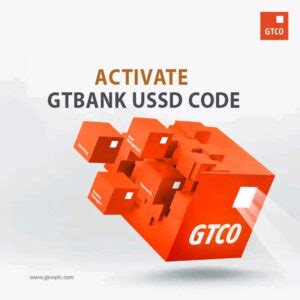 how to activate ussd code for gtbank