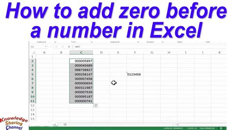 how to add 1 before a number in excel