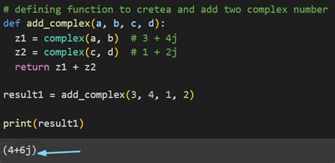 how to add 2 complex numbers in python