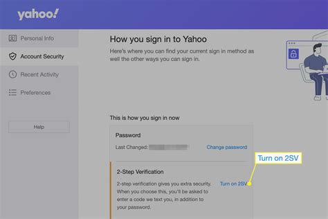 how to add 2 step verification on yahoo mail