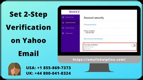 how to add 2 step verification to yahoo email