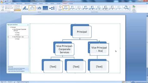 how to add a box in hierarchy in word