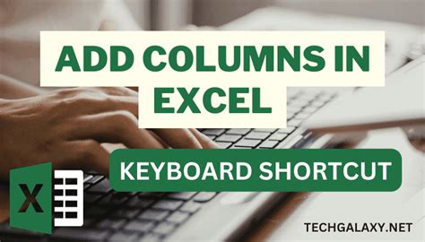 how to add a column in excel shortcut mac