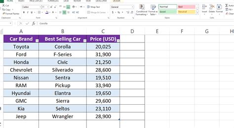 how to add a column in excel table