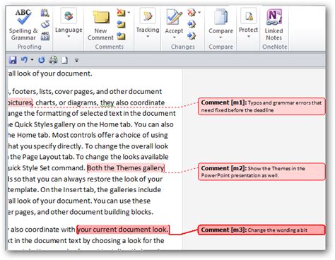 how to add a comment in word document