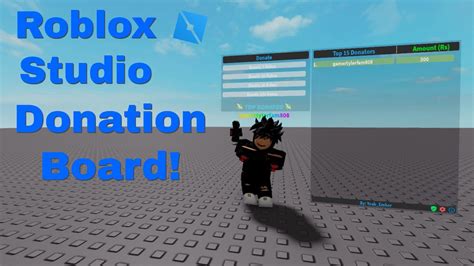 how to add a donation board in your roblox game