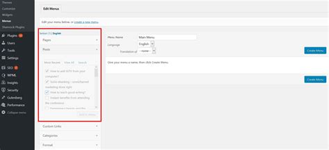 how to add a drop down menu in wordpress