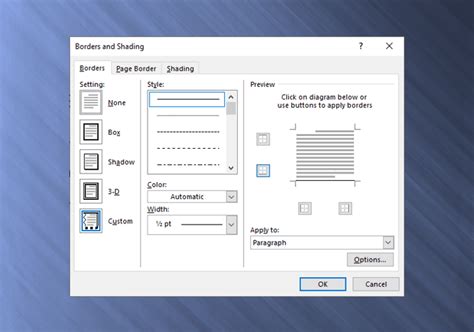 how to add a fillable text line in word