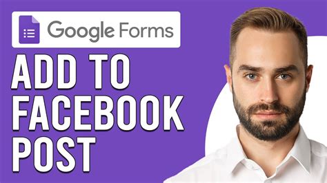 how to add a google form to a facebook post