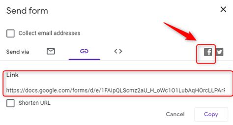 how to add a google form to facebook page
