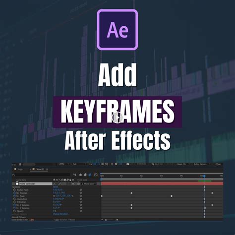 how to add a keyframe in after effects mac