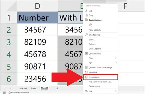 how to add a letter in front of all cells in excel